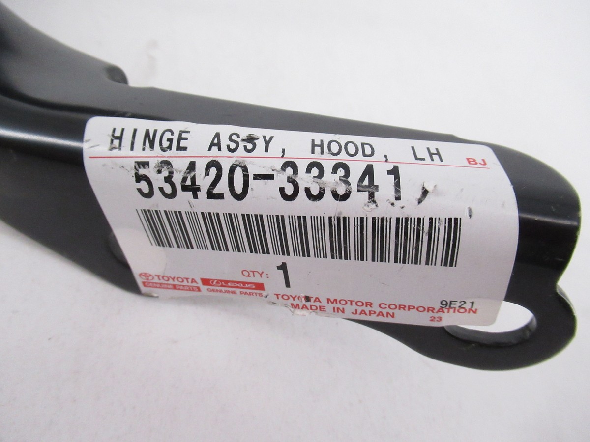 Genuine OEM Toyota 53420-33341 Left Front Hood Hinge 2018-2019