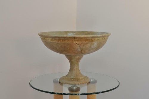 XXL Big Vase Design Medusa Antik Schale Obst Vasen Patera Deko Dekoration 0892