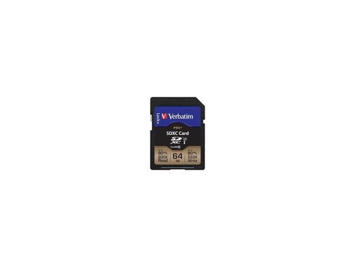 Verbatim Memory Card SDXC 90MB/s Read Speed 64GB BK/GD 49197 - Picture 4 of 12