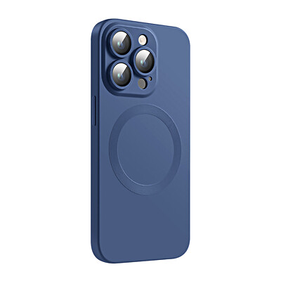 For iPhone 16 Pro Max 15 14 13 12 Liquid Silicone MagSafe Case Glass Camera Lens
