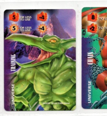 1995 Fleer Marvel Overpower Powersurge Universe  Sauron - Training