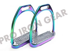 RAINBOW GLOSS Fillis IRONS STIRRUPS HORSE RIDING STAINLESS STEEL SIZE 5 INCH