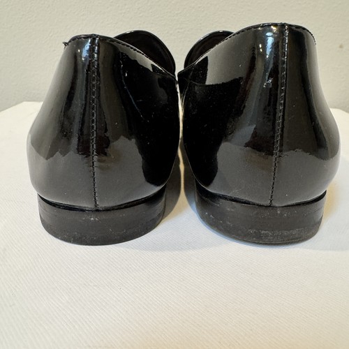 Kate Spade Cayla Sz 8.5 Leopard Fur Print Fringe Patent Leather Loafer Flats - Picture 5 of 8