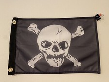 12x18 Pirate Jolly Roger Flag Skull and Crossbones Boat Flag New 47