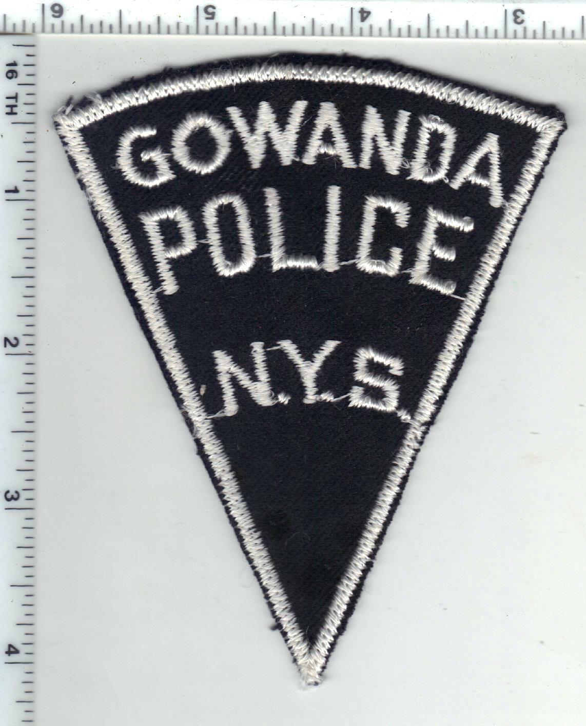 Gowanda Police (New York) RARE 1st Issue Shoulder Patch eBay