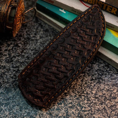 Coltello da caccia Wild Blades 8,6" Full Tang fatto a mano EDC damascato + fodero in pelle - Foto 11 di 12