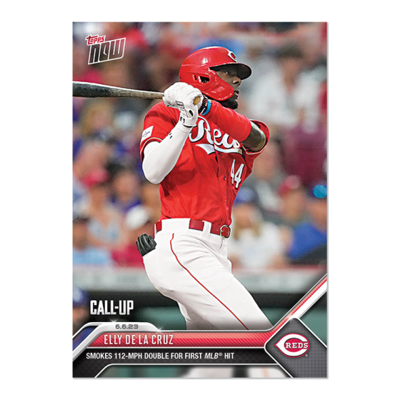 topps now エリー・デラクルーズ Elly De La Cruz 392 2023 TOPPS NOW #392 ELLY DE LA CRUZ - COLLECTS FIRST MLB HIT