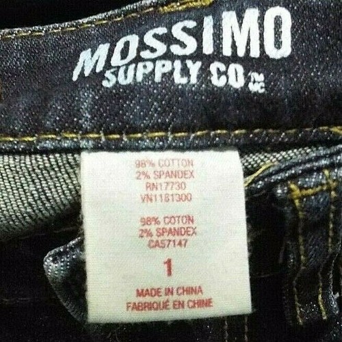 Mossimo Supply Ladies Junior Cuff Blue Jean Stretch Shorts Size 1 - Picture 3 of 3