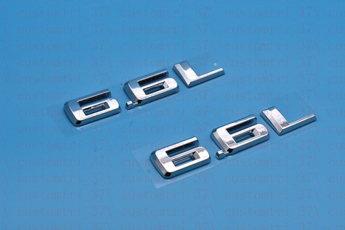 2X 2019-2021 NUEVO 6,6 L emblemas de capucha insignia para Silverado (cromo) - Imagen 5 de 6