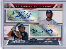 2007 Topps Co-Signers Chris Iannetta Matt Kemp CS-IK Dual Auto Dodgers Rockies
