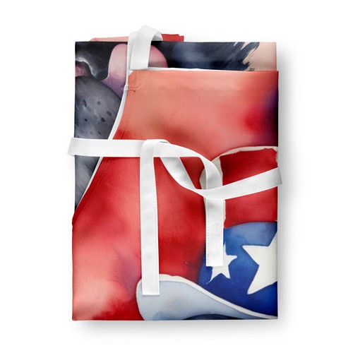 Newfoundland Black Patriotic American Apron - Picture 3 of 7
