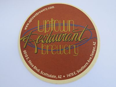5'' Beer Coaster: (Streets of New York) UPTOWN Brewery ~ Scottsdale, AZ ** CLOSED