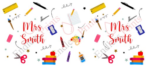 Personalisierter Lehrerbecher Name Geschenkbecher personalisiertes Schulende Geschenk Lehrer - Bild 3 von 3