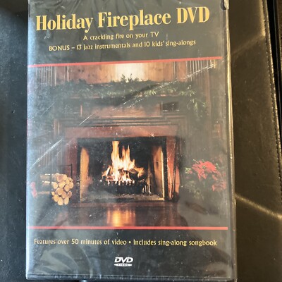 HOLIDAY FIREPLACE: VIRTUAL CHRISTMAS DVD BRAND NEW