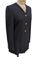 Vintage Blazer Jacket Viyella 8 Black Military Gold Petite Wool