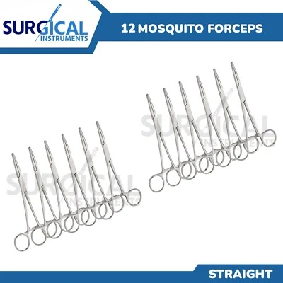 ATLANTIC 12 Mosquito Forceps Surgical & Veterinary Instruments 5" Straight