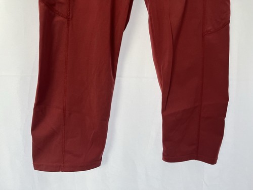 M&S Women's 2 Pack Leggings Size 14 Cotton Blend Red Black L22”/25” - Picture 3 of 12