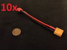 10x Connector XT60 Male to T Deans Female Adapter Style XT-60 Tplug converter c2