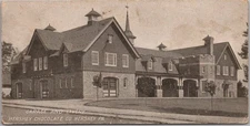 1910s HERSHEY, Pennsylvania Postcard "GARAGE AND LIVERY" Building / Unused