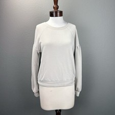 Thrive Societe Sand Women's Pull over Long Sleeve Sweatshirt Sz M Casual