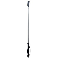 Leather-like Black Signal Whip Crop Costume Prop Braided Handle Wrist Loop 29.5"