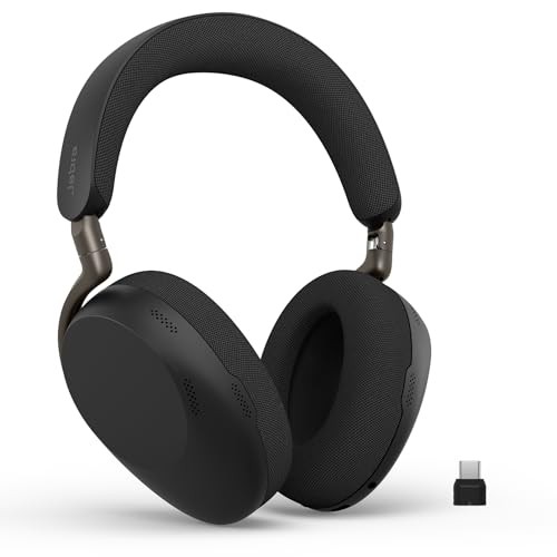 Jabra Black Evolve3 85 Headset Wired & Wireless Head-Band Usb Type-C Blu - Image 2