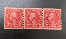 Set Of 3 Coil stamps - George Washington - 2 cents - Mint Never Hinged - Lot 510