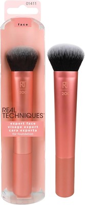 Real Techniques Expert Gesichts-Make-up-Pinsel, für flüssige und cremefarbene Foundation,... 