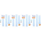 4 Sets Aufkleber Wand Bilder Kinderwachstumsdiagramm Höhenaufkleber