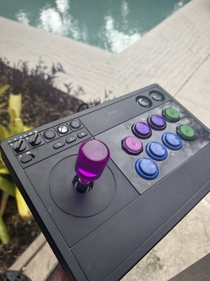 8BitDo Xbox, Qanba gravities, 1 pworkdhop button,detach joystick, purple Battop,