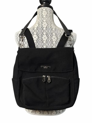 Kipling Black Convertible Backpack Crossbody Bag Multi Pocket Nylon Large Travel Candy Convertible Mini Backpack main image 4