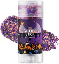 Halloween Body Glitter Stick, Iridescent Face Hair Glitter Gel, Sequin Makeup