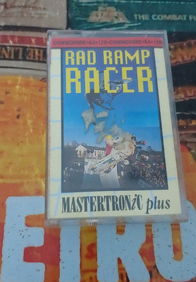 Rad Ramp Racer (Melbourne H 1987) Commodore 64 (Tape, Box, Manual) works 8-bit