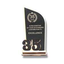 Award - Trophy - CUSTOM - Anniversary Year - 9x5 Inches