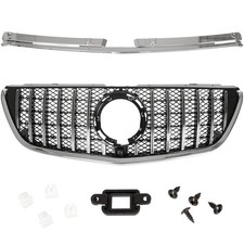 Für Mercedes VITO W447 2019-2024 Sport Kühlergrill Schwarz Glanz Chrom Streben