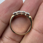 14K Yellow Gold Women's Natural Diamond Promise Band Rind Size: 5.25, 2mm — photo 6