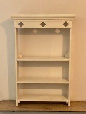 Antique Country Style Painted Pine Wall Unit with Three Shelves. Good Condition
