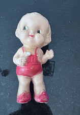 Vintage Irwin Baby Doll Figurine Chalkware Sq...