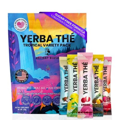 Yerba Mate Powder - Gut Health Support Drink - Probiotics & Prebiotics