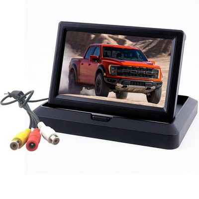 5 inch Foldable TFT LCD Backup Monitor only Rear View Reverse Display Screen,...
