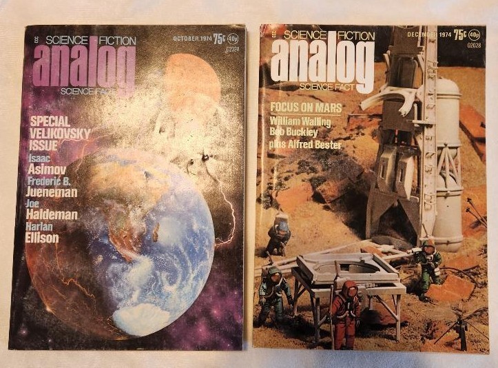 Analog Science Fiction, Oct, Dec. 1974, including Isaac Asimov special feature