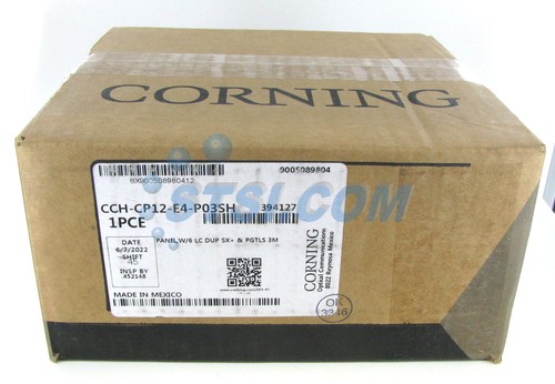 Corning CCH-CP12-E4-P03SH Pigtailed Fiber Panel, 6 LC Duplex 50um MM OM4 ~STSI - Picture 2 of 4
