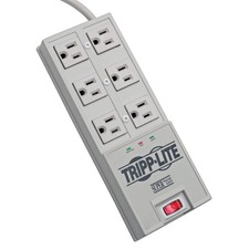 Tripp Lite 6 Outlet Surge Protector Power Strip, 6ft Cord, Right-Angle Plug,  