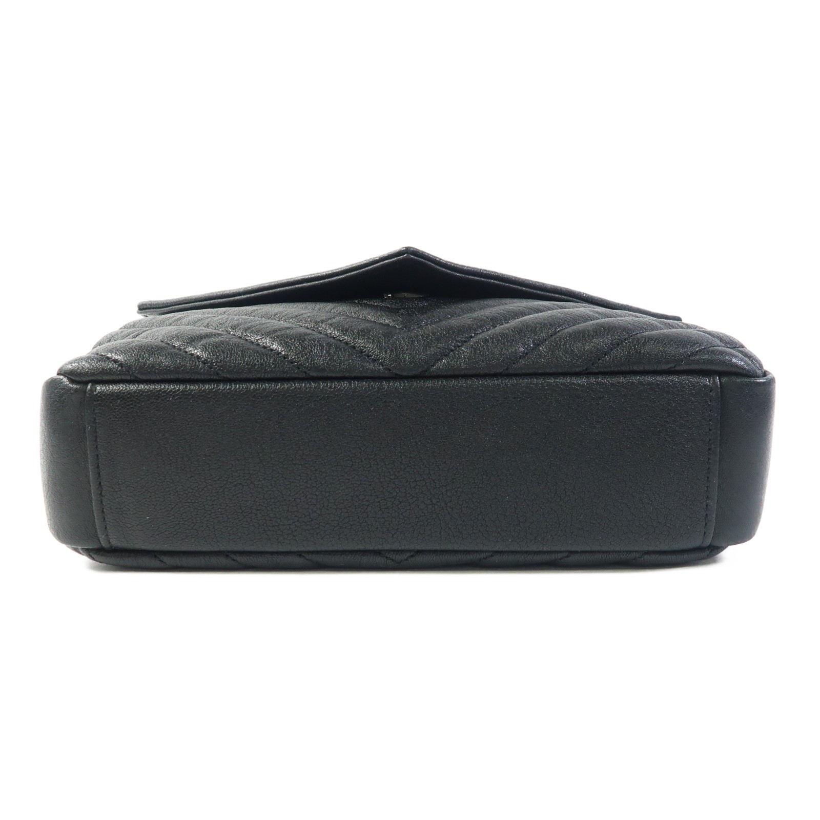 Borsa a tracolla SAINT LAURENT YSL College 2 vie 600279 pelle di vitello nera