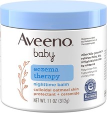 Aveeno Baby Eczema Therapy Nighttime Body Balm, Moisturizing Eczema Treatment, C
