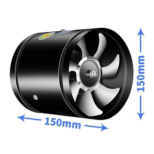 Pipe Vent Ventilator Exhaust Fan Multifunctional Powerful Mute 4" 6" Black/White - Picture 16 of 20