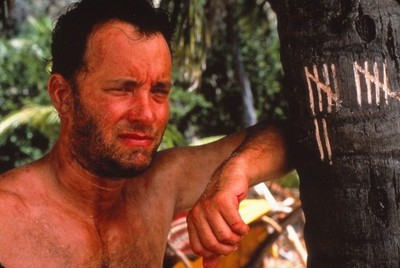 Filmdia Cast Away -Tom Hanks Movie Slide 35mm L42-13-1-4