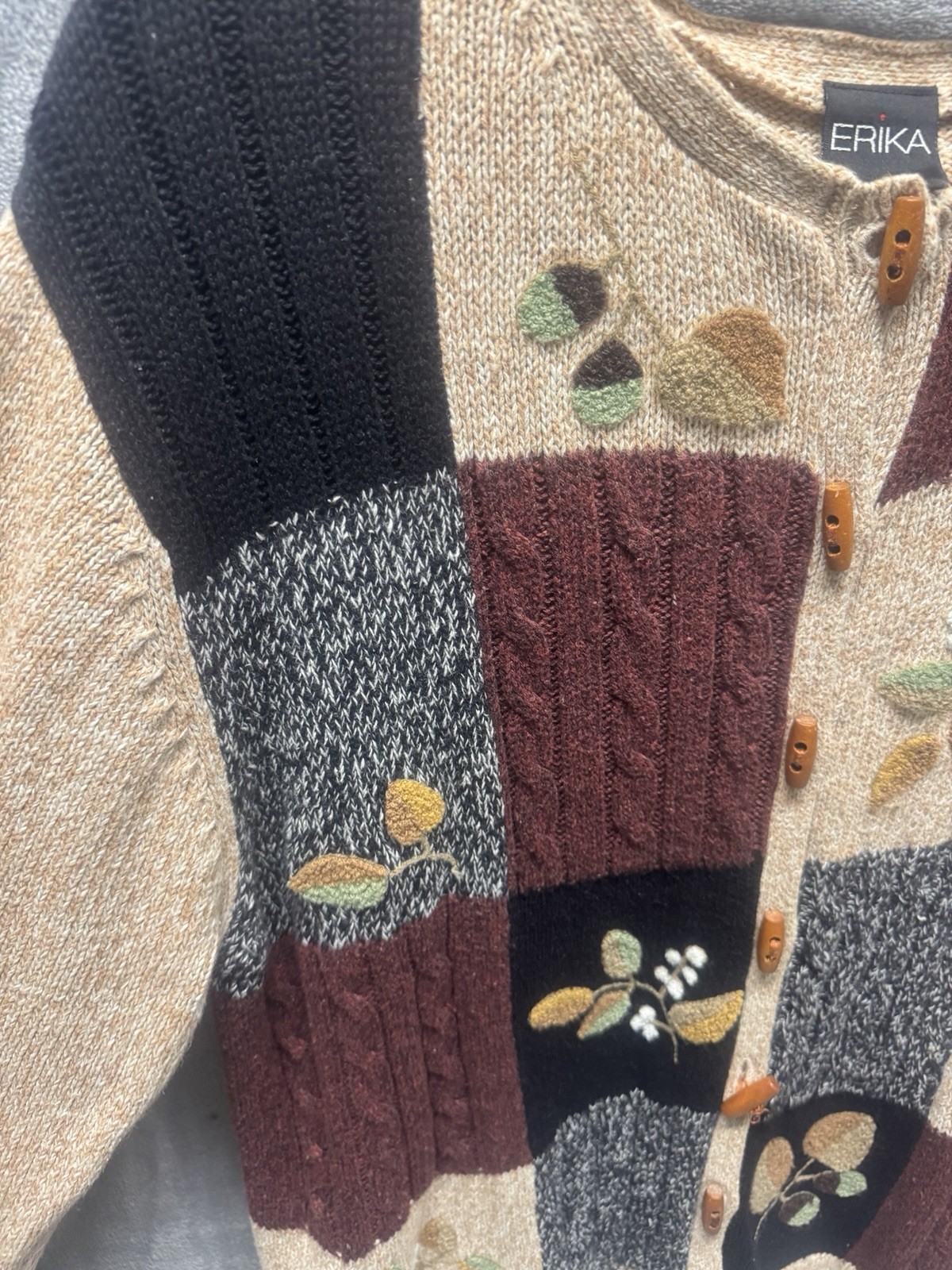 Erika Patchwork Cardigan Cottagecore Vintage Boho… - image 6