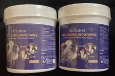 Lopacca Jaysuing Teeth Cleaning Care Pets Glove  Wipes 2 Each Has 50pcs new 