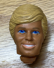 Vintage 1983 Barbie, Ken Doll Head Replacement Blonde/Blue